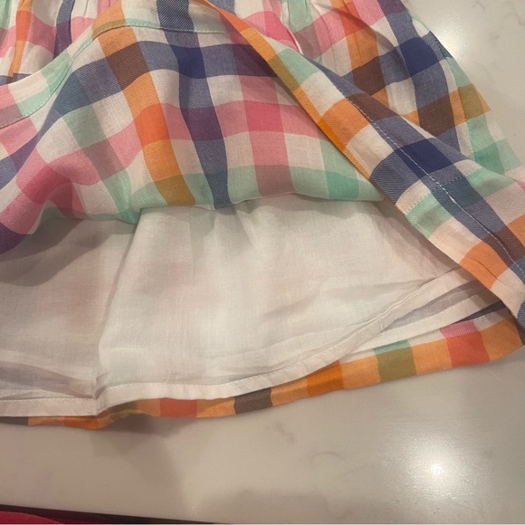 Mini Boden Checkered Spaghetti Strap Top 7-8 - Picture 6 of 8